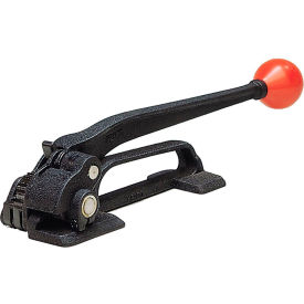 Teknika Strapping Systems S-290 Teknika Economy Feed Wheel Tensioner for 0.035" Thick & 3/8-3/4" Strap Width, Black & Red image.