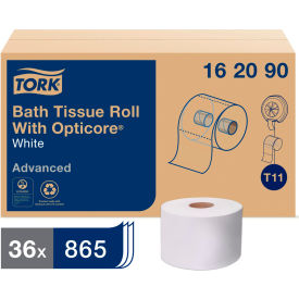 Tork 162090 Tork® 2-Ply Bathroom Tissue W/OptiCore, Septic Safe, White, 865 Sheets/Roll, 36 Rolls/Case image.