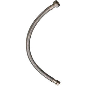 Keeney Maanufacturing Co. PP23803 Faucet Supply Connector 3/8 In. Compression X 1/2 In. F.I.P. X 20 In. - Braided Stainless Steel image.