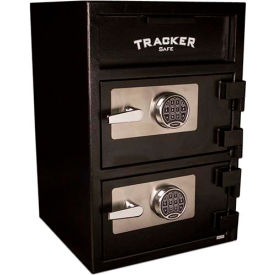 Tracker Safe DS302020DD-ESR Tracker Safe Deposit Safe - DS302020DD-ESR - Two Compartment Electronic Lock - 20 x 20 x 30 - Black image.