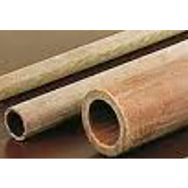 Professional Plastics Natural Linen Phenolic Tube 0.25""ID X .375""OD X 4L