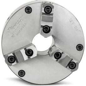TMX SET-TRU 3-Jaw (2 Piece) Scroll Chuck Forged Steel Plain Back 6-5/16" Dia. 