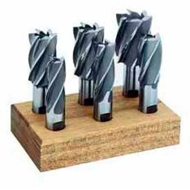 Star Tool Supply 2155000 HSS Multifl Single Import E.M., 6 Pc Set 3/4-1.1/2In w Block image.