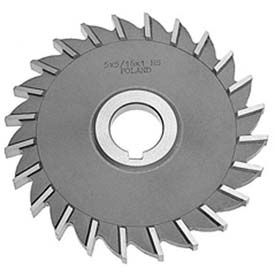 Star Tool Supply 4502120 HSS Import Plain Teeth Side Milling Cutter, 2 DIA x 3/16" Face x 1/2" Hole image.