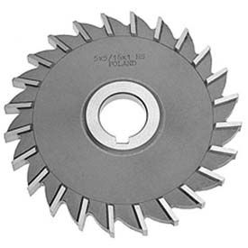 Star Tool Supply 4525123 HSS Import Plain Teeth Side Milling Cutter, 2-1/2" DIA x 3/16" Face x 1" Hole image.