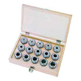 Toolmex Corp. 8-700-5295 ER16 Metric Spring Collet Set, 10 Piece,1mm to 10mm, Import image.