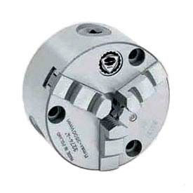 Bison USA Corp 7-811-0500 Bison 3-Jaw (Solid) Scroll Chuck Semi-Steel Body, Front Mount, 5" Plain Back image.