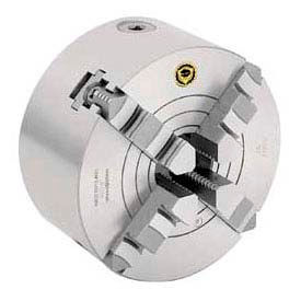 Bison USA Corp 7-848-0500 Bison 4-Jaw (Solid) Combination Chuck, Plain Back, 5" image.