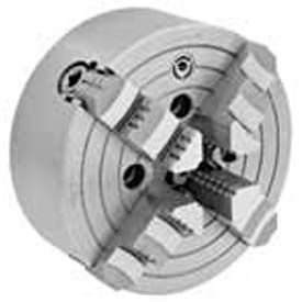 Bison USA Corp 7-850-0400 Bison 4-Jaw (Solid) Independent Chuck, Steel Body, Plain Back, 4" image.