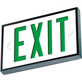 Emergi-Lite Div Of ABB Installations Pro WSLX-1061G-N Emergi-Lite WSLX-1061G-N Everlite Tritium Exit Sign - 10 Year Single Face Green image.