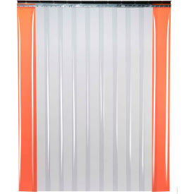 Global Industrial B2152242 Global Industrial™ Low Temperature Strip Door - 5W x 8H - 8" Smooth Clear PVC image.