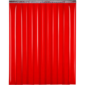Global Industrial B2152237 Global Industrial™ Welding Strip Door - 10W x 6H - 8" Red Tint PVC image.