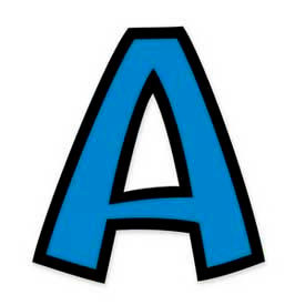 Trend® 4"" Playful Combo Ready Letters Blue 1 Set