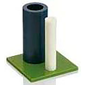 Professional Plastics Green Oil-Filled Cast Nylon Tube 1.500""ID X 3""OD X 50""L