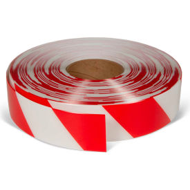 Top Tape And  Label Inc. AS351 ArmorStripe® Ultra Durable Floor Tape, Red/White, 3" x 100, 3 Pack, Wear Resistant PVC image.