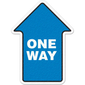 Top Tape And  Label Inc. FS1022V One Way Arrow, Vinyl Floor Sign, 17 Long image.