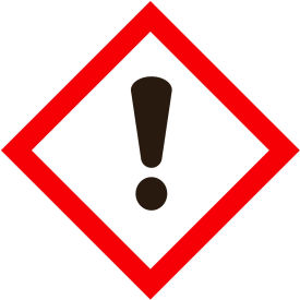 Top Tape And  Label Inc. GHS1272 INCOM® GHS1272 GHS "Exclamation Mark" Pictogram Placard, 10-3/4" x 10-3/4" - 100/Pkg image.
