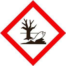 Top Tape And  Label Inc. GHS1274 INCOM® GHS1274 GHS "Environment" Pictogram Placard, 10-3/4" x 10-3/4" - 100/Pkg image.
