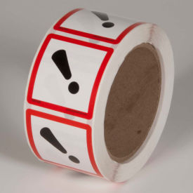 Top Tape And  Label Inc. GHS1309 INCOM® GHS1309 GHS "Exclamation Mark" Pictogram Label, 2" x 2", 500/Roll image.