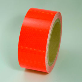 Top Tape And  Label Inc. HRT230RD Super Brite Reflective Tape, Red, 2"W x 30L Roll, HRT230RD image.