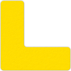 Top Tape And  Label Inc. LM110Y Floor Marking Tape, Yellow, L Shape, 25/Pkg., LM110Y image.