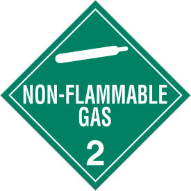 Top Tape And  Label Inc. TA220TB INCOM® TA220TB Class 2.2 Non-Flammable Gas Tagboard Placard - 100/Pkg image.