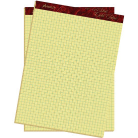 Ampad® Gold Fibre Canary Quadrille Pad (50) Canary Yellow 8.5 x 11 Sheets
