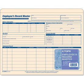 Tops® Employee Record Master File Jackets 1" Expansion 25-3/4" x 9-1/2" Manila 15/Pack
