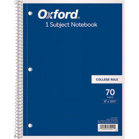 Oxford™ 1 Subject Coil-Lock Wirebound Notebooks Randomly Assorted Covers (70) 10.5 x 8 Sheets