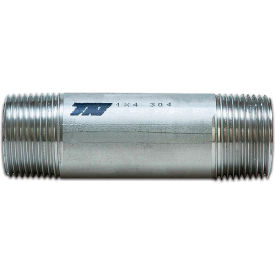 Anvil International 4321005150 1-1/2" x Close Seamless Pipe Nipple, Schedule 80, 304 Stainless Steel image.