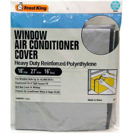 Thermwell Products Co., Inc. AC2H Frost King® Small Outside Window Air Conditioner Cover, 27"L x 18"W x 16"H, Gray image.