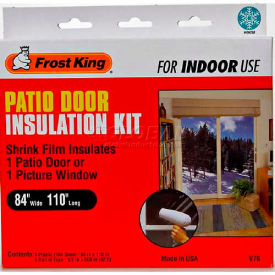 Thermwell Products Co., Inc. V76H Frost King Patio Door Shrink Window Kit, 84" X 110" image.
