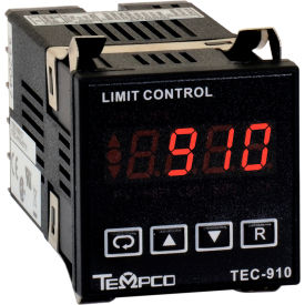 Tempco Electric Heater Corp. TEC16001 Temperature Control - Prog, 90-250V, Relay2A, Hi-Limit, TEC16001 image.