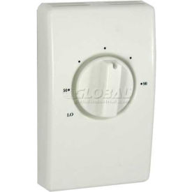 Tpi Industrial D2025H10DA TPI Line Voltage Thermostat White Double Pole With Leads 25 Amp D2025H10DA image.