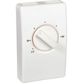 Tpi Industrial S2022H10AA Wall Mount Line Voltage Thermostat Single Pole, White image.