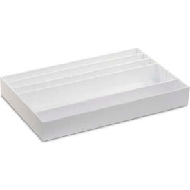 TrippNT White PVC Large Pipette Storage Box and Drawer Organizer, 25