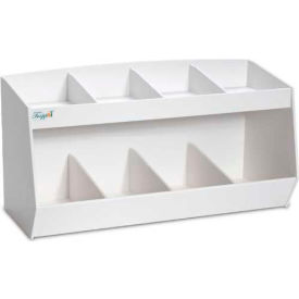 TrippNT White Lab Storage Bin with 8 Fixed Compartments, 24