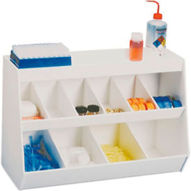 MRI Lab Storage Shelf with 10 Bins, 23-7/8"W x 10-1/4"D x 15-7/8"H view 2