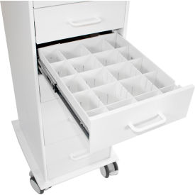 Adjustable Drawer Divider, 15-3/8"W x 11-1/2"D, White view 2