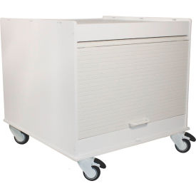 TrippNT® Equipment Cart White Adjustable Shelf 26-1/4"L x 25-1/8"W x 24"H 