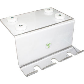 Single 3 Slot Magnet Pipette Holder, 6"W x 5-7/8"D x 4-1/8"H view 2