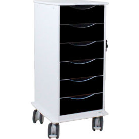 Core SP Cart with 6 Black Drawers, 19-1/4"L x 16-7/8"W x 35-1/2"H view 2