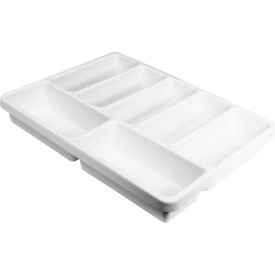 TrippNT 50032 TrippNT™ White Polystyrene 7 Compartment Drawer Organizer, 17"W x 13"D x 2"H image.