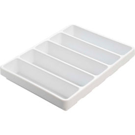 TrippNT™ White Polystyrene Big 5 Compartment Drawer Organizer 17""W x 13""D x 2""H