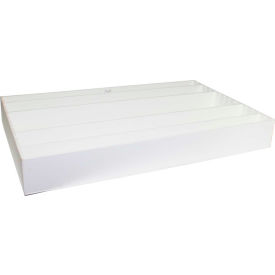 TrippNT 50069 TrippNT™ White PVC Large Pipette Storage Box and Drawer Organizer, 25"W x 16"D x 3"H image.