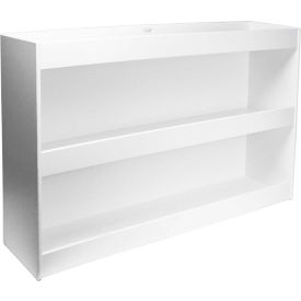 TrippNT 50113 TrippNT™ White PVC Straight Triple Safety Shelf Station, 24"W x 6"D x 16"H image.