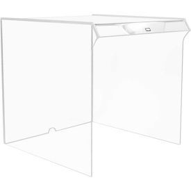 TrippNT 50240 TrippNT™ Extra-Large Clear Acrylic Equipment Draft Shield, 22"W x 23"D x 22"H image.