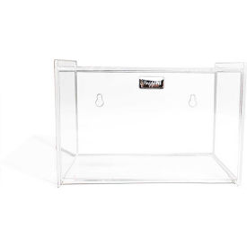 TrippNT 50854 TrippNT Single Face Mask Holder, Acrylic, Clear, 7-1/2"W x 4-3/4"H x 5-1/4"D image.