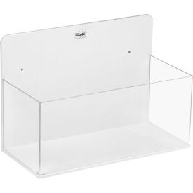 TrippNT 50876 TrippNT™ White PVC/Acrylic Extra Large Lab Box with Double Sided Tape, 13"W x 7"D x 9"H image.