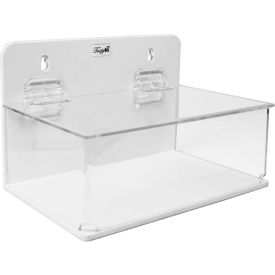 TrippNT 51042 TrippNT™ Small Lab Supply Box with Lid, 9"W x 6"D x 6"H, White/Clear image.